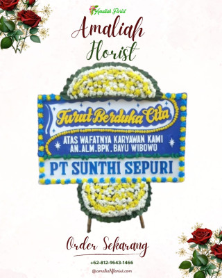Papan Bunga Duka di Plosoklaten